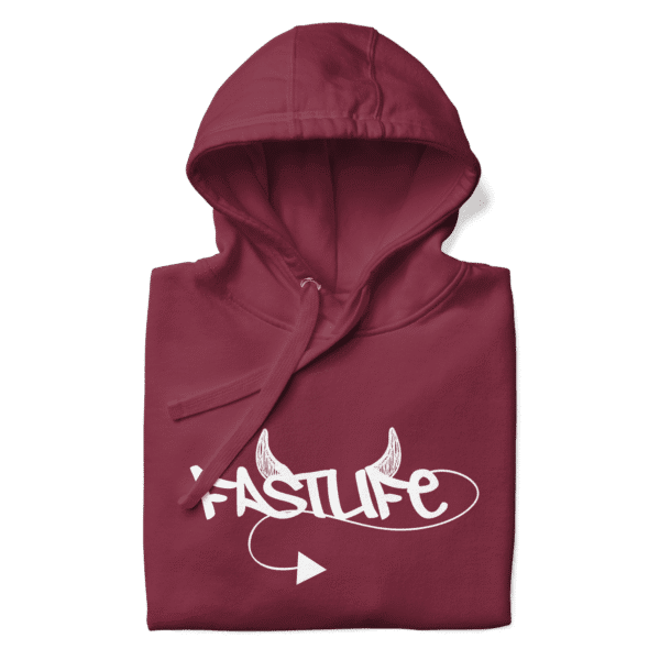 FAST DEMON - Hoodie [Maroon] - Image 3